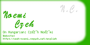 noemi czeh business card